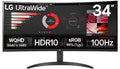 LG 34-inch UltraWide Curved QHD LED Monitor