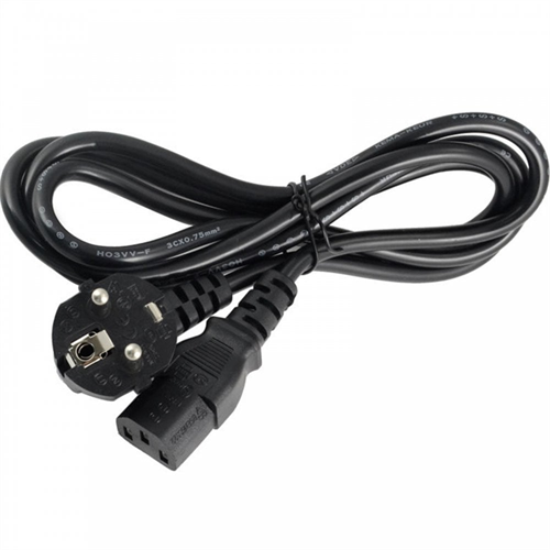 UniQue Black 1.8m Standard Single Head Power 2 Pin Cable