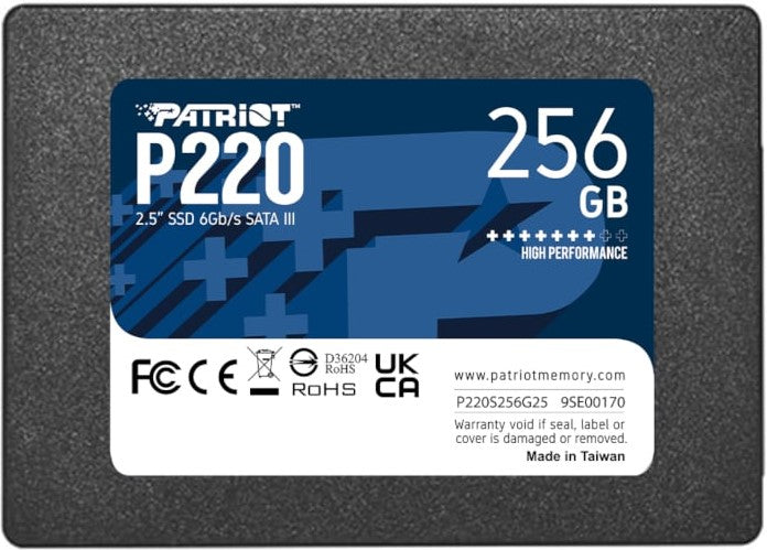Patriot P220 SATA III 2.5 Inches 256GB SSD