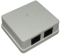 LinkQnet RJ45 CAT 6 Double Wall Mount Surface Box