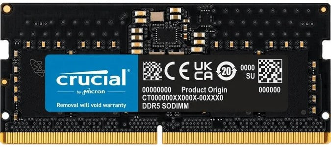 Crucial 5600MHz 8GB DDR5 SODIMM Memory Module