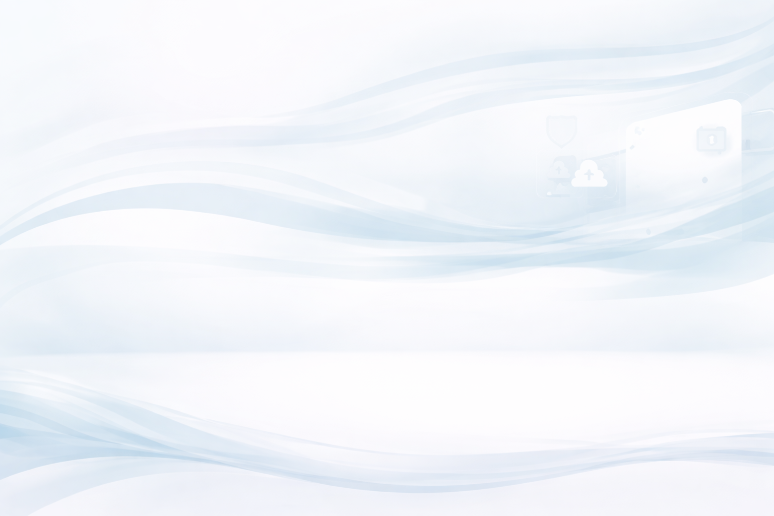 Abstract light blue wavy pattern on a white background